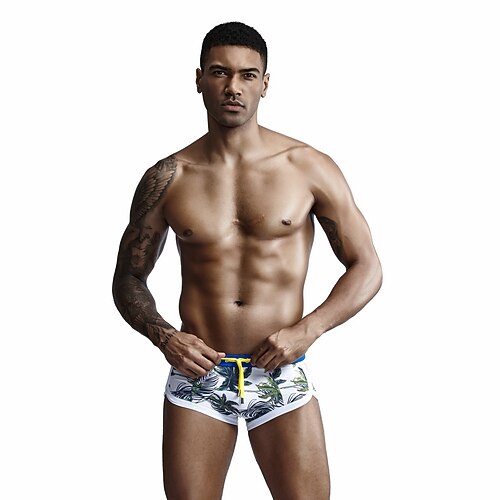 

SEOBEAN Men's Swim Shorts Swim Trunks Bottoms Quick Dry Stretchy Swimming Surfing Water Sports Optical Illusion Summer