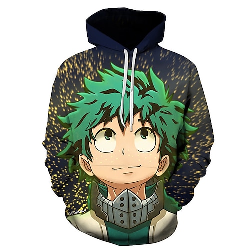 

Inspired by My Hero Academia / Boku No Hero Todoroki Shoto Cosplay Costume Hoodie Back To School Print Hoodie For Men's Women's Adults' Terylene