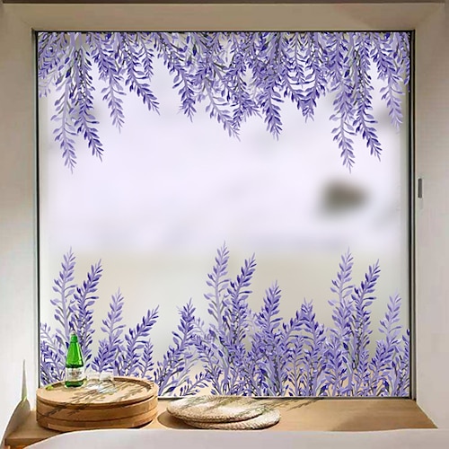 

Lavender Matte Window Stickers Shop Living Room Bedroom Balcony Window Film 60X58cm Wall Stickers for bedroom living room