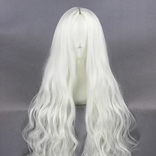 

cosplay parrucca cosplay parrucca kozakura shion ricci cosplay parte centrale parrucca lungo bianco capelli sintetici 39 pollici delle donne anime design alla moda cosplay bianco