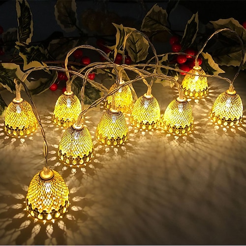 

Ramadan Eid Lights 3M 20LEDs Pine Cone Acorn LED String Lights USB Plug-in Fairy Lights Christmas Wedding Garden Party Family Party Room Decoration Light