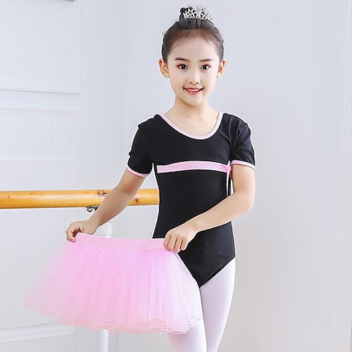 

Ballet Skirts Lace Bow(s) Girls' Training Performance Short Sleeve High Spandex Lace
