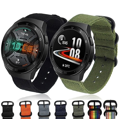 

1 pcs Reim til Smartklokke til Huawei Huawei Watch GT Watch 2 Pro Ære magi Huawei Watch GT Active Huawei Watch GT2 46mm Nylon Smartklokke Stropp Myk Pustende Sportsrem Erstatning Armbånd