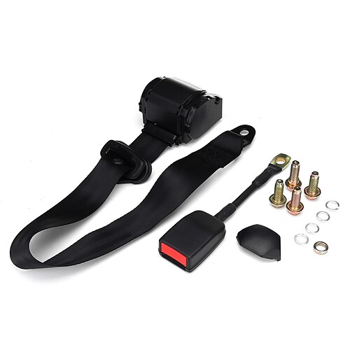 

Universal 3 Ρoint Adjustable Car Belt Retractable Car Safety Lap Inertia Seat Belt for Auto Cars