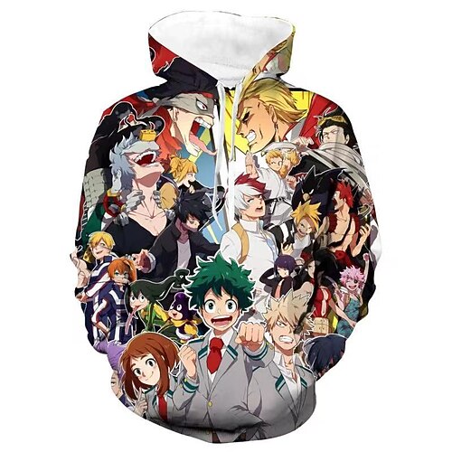 

Inspired by My Hero Academia / Boku No Hero Midoriya Izuku Deku Cosplay Costume Hoodie Print Printing Hoodie For Men's Women's Adults' Terylene