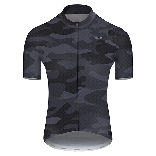 

21Grams Men's Cycling Jersey Short Sleeve Bike Jersey Top with 3 Rear Pockets Mountain Bike MTB Road Bike Cycling Cycling Breathable Ultraviolet Resistant Quick Dry Camouflage Patchwork Camo