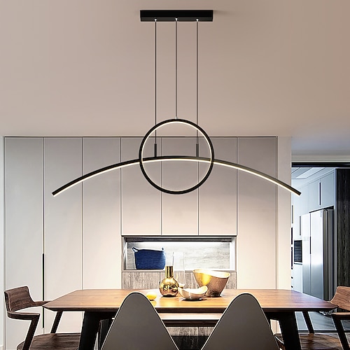 

Max 30W 90 cm Single Design Pendant Light Metal Modern Style Painted Finishes LED / Modern 110-120V / 220-240V