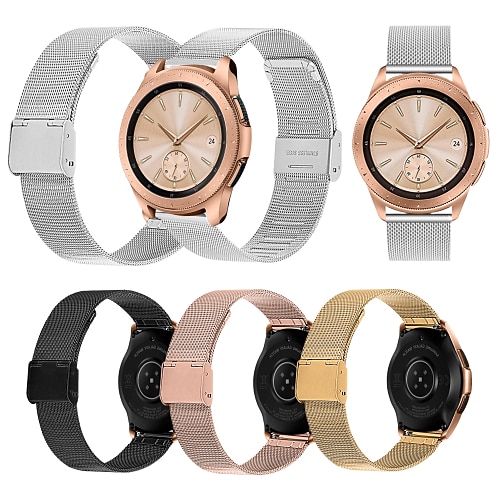 

1 pcs Smart Watch Band for Samsung Galaxy Gear S3 Frontier Gear S3 Classic Gear S2 Classic Watch 42mm Watch 46mm Stainless Steel Smartwatch Strap Metal Band Replacement Wristband