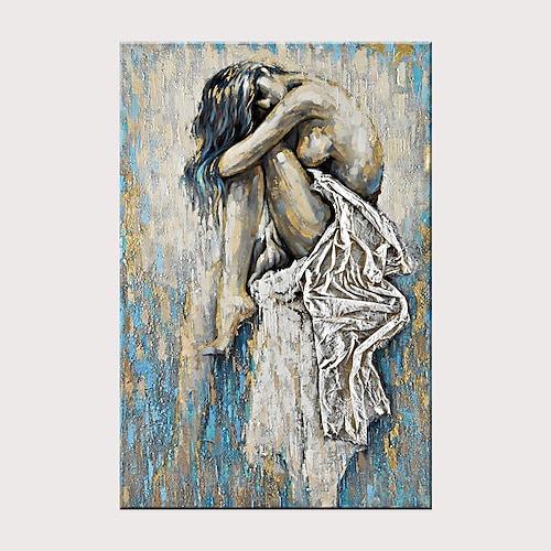 

Oil Painting Hand Painted Vertical Abstract Nude Modern Rolled Canvas (No Frame)