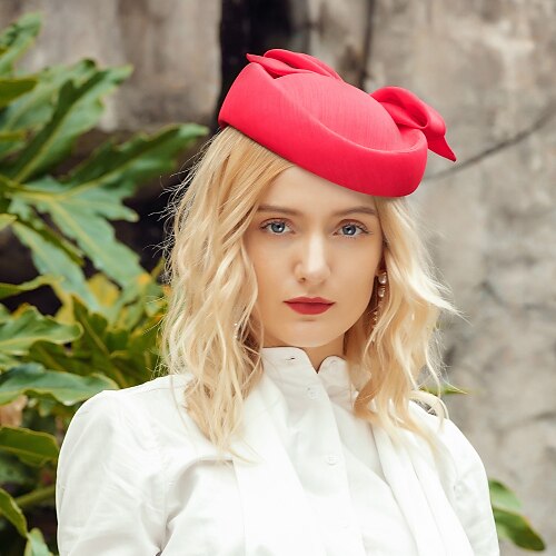 

Hatter polyester Bøttehatt Spesiell Leilighet Fest / aften Melbourne Cup Hodeplagg Elegant Med Sløyfe Hodeplagg Hodeplagg