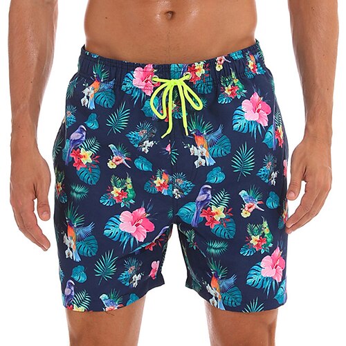 

Men's Swim Shorts Swim Trunks Board Shorts Bottoms Breathable Quick Dry Drawstring With Pockets Mesh Lining - Swimming Surfing Beach Water Sports Optical Illusion Summer
