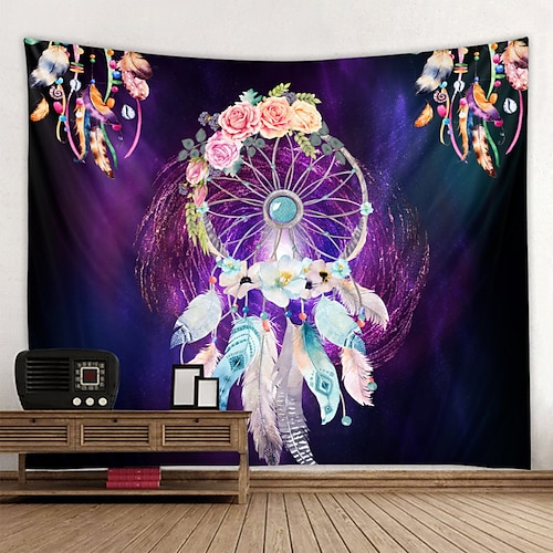 

Mandala Bohemian Wall Tapestry Art Decor Blanket Curtain Hanging Home Bedroom Living Room Dorm Decoration Boho Hippie Indian Dream Catcher Psychedelic
