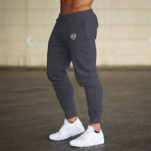 Men's Joggers Sweatpants Drawstring Bottoms Athletic Athleisure Cotton  Breathable Soft Sweat wicking Gym Workout Running Jogging Sportswear  Activewear 3D Print Dark Grey Black Army Green 2024 - $11.99