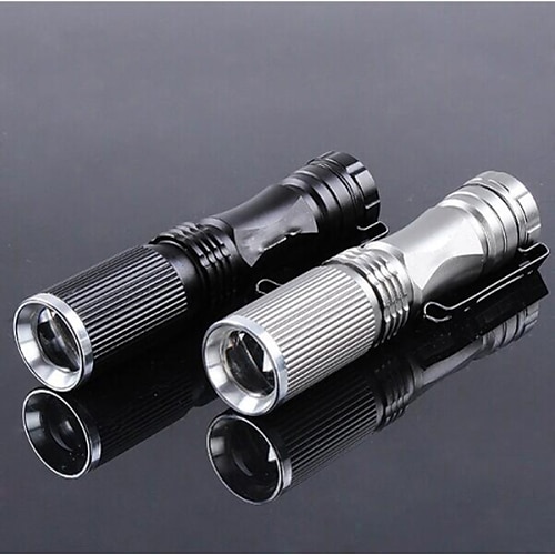 

LED Flashlights / Torch 600 lm LED LED 1 Emitters 1 Mode Camping / Hiking / Caving Everyday Use Police / Military Golden Black Silver / Aluminum Alloy