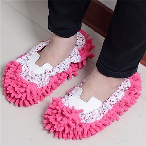 

2Pcs Multifunction Floor Dust Cleaning Slippers Shoe Lazy Mopping Shoes Mop Caps House Home Clean Cover Wipe Shoes Cleaning Tool