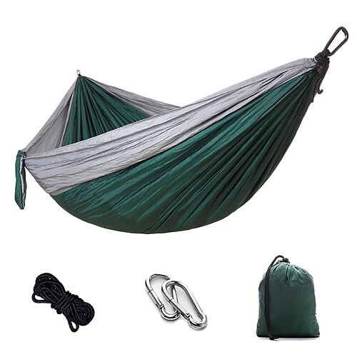 Camping Hammock Double Two 2 Person Parachute Tent Hiking Travel Outdoor Durable 