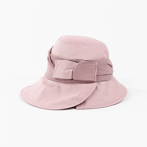 

Hats Cotton Floppy Hat Casual Daily Wear Headwear With Bowknot Headpiece Headwear