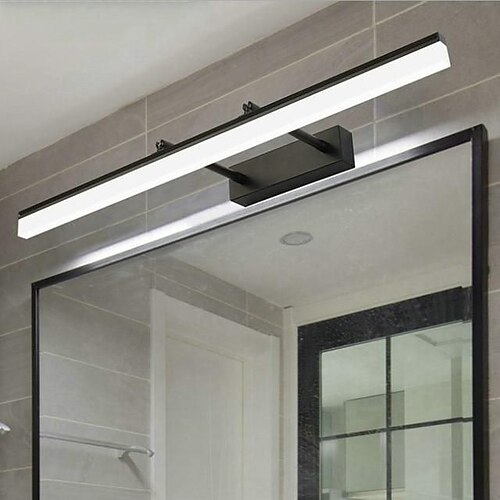 

LED Vanity Light LED 50cm 12W Iron Telescopic Bathroom Bathroom Lamp Matte Acrylic Shades Anti-fog Paint Finish Makeup Mirror Headlamp Modern Simple