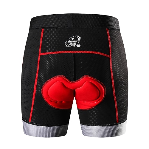 

TESDEN Men's Cycling Underwear 3D Padded MTB Biking Shorts Breathable Anti-Slip Leg Strips Quick Dry Shockproof bike wear Cycling Under Shorts Bottoms Mountain Road Bike Cycling Sports Black Red