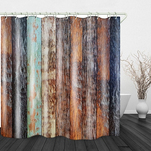 

Camphor Tree Board Digital Print Waterproof Fabric Shower Curtain For Bathroom Home Decor Covered Bathtub Curtains Liner Includes With Hooks 70 Inch