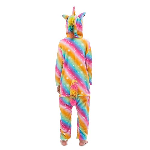 

Kid's Kigurumi Pajamas Unicorn Flying Horse Animal Onesie Pajamas Flannelette Cosplay For Boys and Girls Christmas Animal Sleepwear Cartoon Festival / Holiday Costumes / Leotard / Onesie