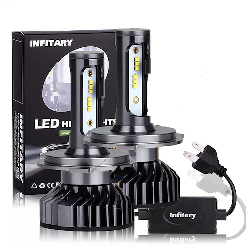 

2Pcs Infitary F2-ZES H4 H7 LED Headlights Bulb Canbus Fine Cut Line 14000ml ZES Chips H1 H3 H11 H27 880 HB3 9005 9006 9007 6500K Auto Fog Lamp