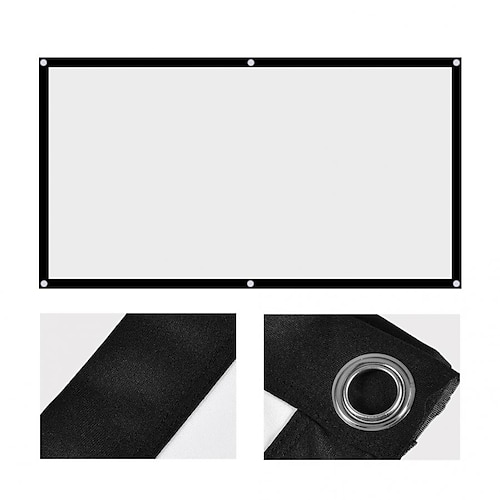 

84 inch Portable Foldable Movie Projector Screen 16 9 Projection HD Home Theater Screen for Party Meeting Public Display