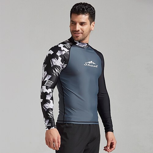 

SBART Men's Rash Guard UV Sun Protection UPF50 Breathable Long Sleeve Sun Shirt Swimming Surfing Beach Water Sports Autumn / Fall Spring Summer / Stretchy / Quick Dry / Lightweight / Quick Dry