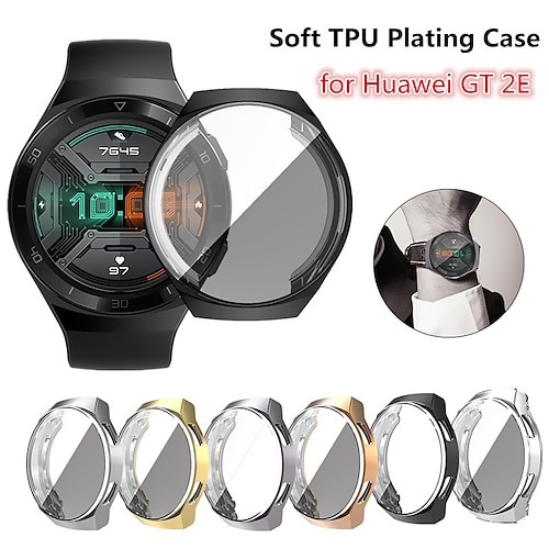 

Screen Protector Case for Huawei Watch GT 2e TPU Rugged Bumper Case Cover All-Around Protective Plated Bumper Shell Accessories Scratch-Proof Compatible