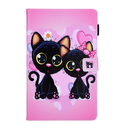 

Tablet Case Cover For Samsung Galaxy Tab A8 A7 Lite 2022 2021 A8.0 A8.4 Card Holder with Stand Magnetic Word / Phrase Butterfly Panda TPU PU Leather