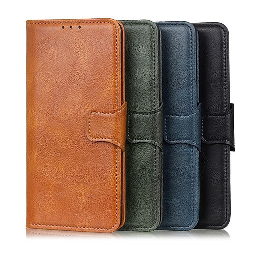 

Phone Case For Samsung Galaxy S22 Ultra Plus Galaxy A11 A31 A21s A51 5G A71 5G Wallet Card Holder with Stand Full Body Cases leather
