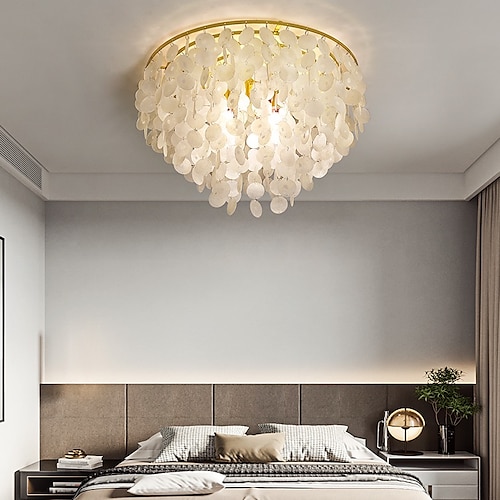 

50 cm Single Design Chandelier Flush Mount Lights Shell Modern 110-120V 220-240V