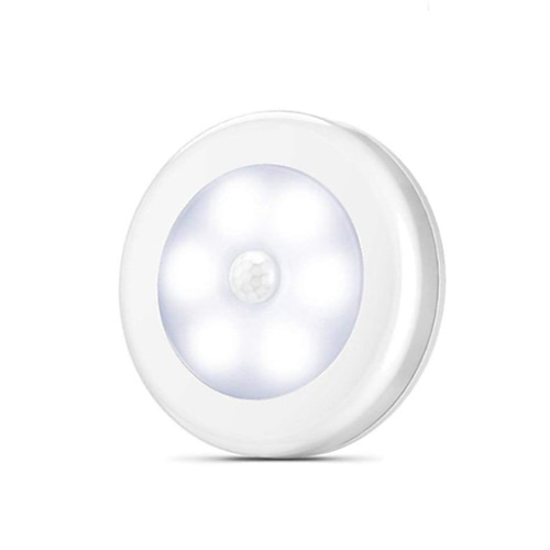 

Round Touch Lamp Night Light Human Body Sensor Light Control with Lighting Function Light Control Body Sensor Valentine's Day New Year's AAA Batteries Powered 1pc