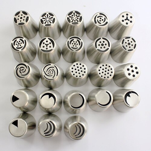 36Pcs Russian Flower Icing Piping Nozzles Pastry Tips Cake Baking Decorating 