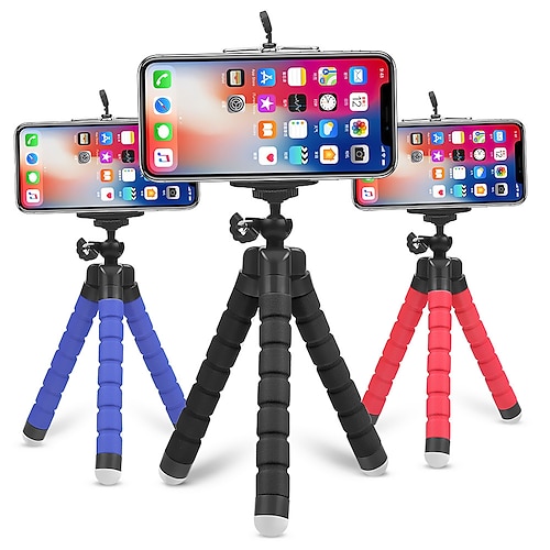 

Phone Holder Mount Desk / Outdoor Mount Stand Holder Tripod Adjustable Stand 360° Rotation Adjustable 360°Rotation Stand Silicone / ABS