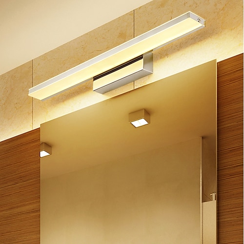 

lampada frontale a specchio a led 62cm 14w applique da parete in metallo acrilico downlight bagno doccia luce antiappannamento vanity