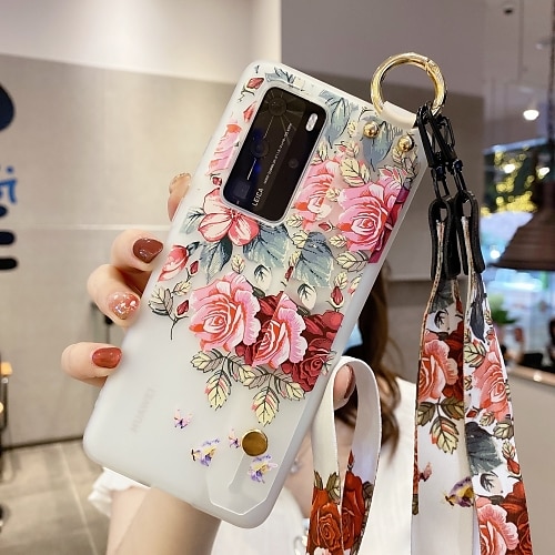 

Case For Huawei P40 P40Pro P40ProPlus P20 P20Pro P20lite P30 P30Pro P30lite Nova3e 4e Ultra-thin with Stand Ultra-thin Transparent Back Cover Butterfly Animal Flow