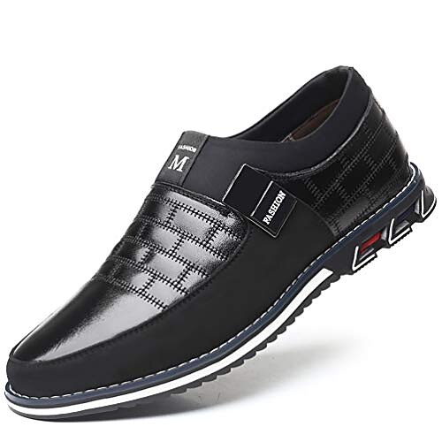 

Men's Sneakers Comfort Loafers Light Soles Casual Daily PU Breathable Wear Proof Blue Black Brown Fall Spring