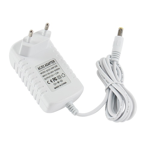 

1pcs 12V 2A DC Power Adapter EU 5.5mm2.5mm 2.1mm Interface Power Supply AC 100-240v Adapter for Arduino 12V 2A