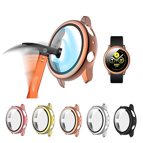 

Coque Compatible avec Samsung Galaxy Samsung Galaxy Active 2 44MM / Samsung Galaxy Active 2 40MM Verre Trempé / PU Suivre Couverture
