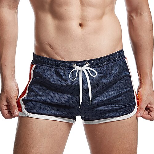 

Men's Swim Shorts Swim Trunks Board Shorts Running Shorts Drawstring Multi Color Cycling Breathable Short Holiday Weekend Basic Sporty Slim Black Blue Inelastic