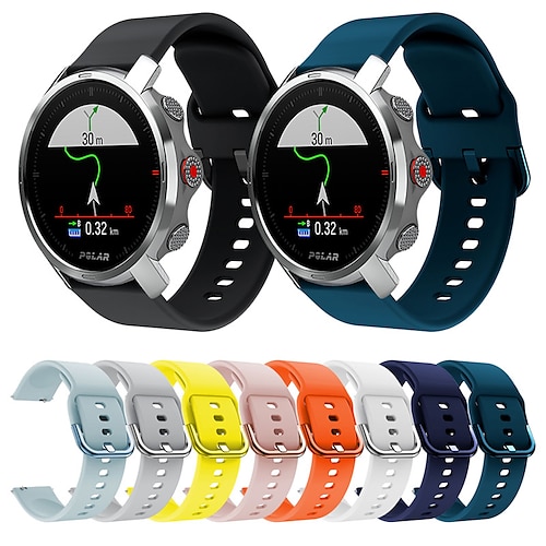 

3 Pcs Sport Silicone Watch Band for Polar Polar Ignite 2 / Unite / Pacer Vantage M2 / GRIT X 20mm 22mm Replaceable Bracelet Wrist Strap Wristband