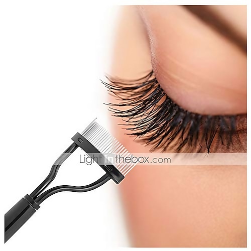 

eyelash comb lash separator mascara lift curl metal brush beauty,make up tool makeup brushes make up brushes makeup tool eyeshadow brushes eyeshadow brush face powder blush & #40;black& #41;