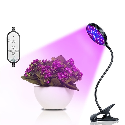 

Grow Light for Indoor Plants LED Plant Growing Light 15W USB Dimming LED Grow Light LED Plant Lamps Full Spectrum Phyto Lamp Timer For indoor Vegetable Flower Seedling