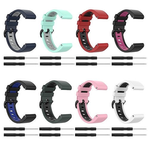 

Watch Band for Garmin Fenix 6X / Garmin Fenix 6X PRO / Garmin TACTIX DELTA / Garmin fenix5x / Garmin fenix3 / Sport Band / Classic Buckle Two Color Silicone Strap