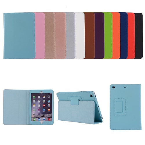 

Tablet Case Cover For Apple iPad 10.2'' 9th 8th 7th iPad Pro 12.9'' 5th iPad Air 3rd iPad Pro 4th 12.9'' iPad mini 6th 5th 4th iPad Pro 11'' 3rd with Stand Flip Dustproof Solid Colored TPU PU Leather
