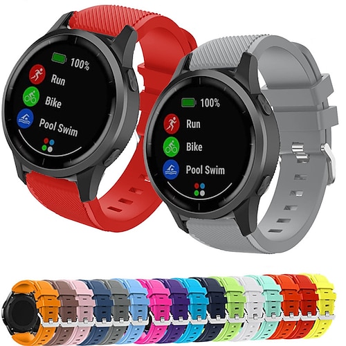 

Sport Silicone Watch Band for Garmin Vivoactive 4 / Fenix Chronos Replaceable Bracelet Wrist Strap Wristband