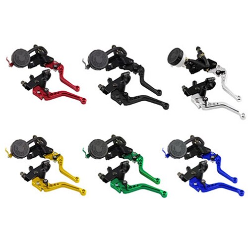 

Nawenson Universal 7/8 22mm Motorcycle Clutch Brake Master Cylinder Reservoir Levers Kit Fluid Reservoir Set