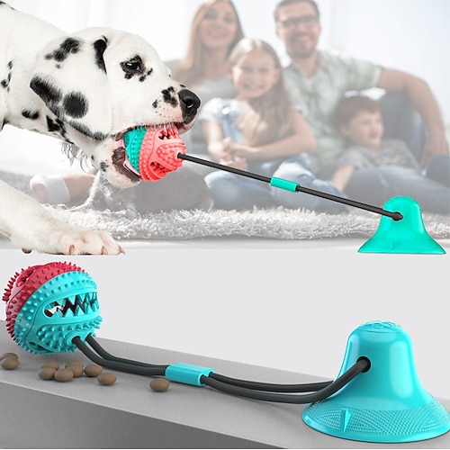 

Chew Toy Suction Ball Pet Molar Bite Toy Suction Cup Tug Pull Toy Dog Rope Ball Molar Bite Toy Dog Cat 1pc Ball Teething Rope Toy Aggressive Chewers TPR BPA free Gift Pet Toy Pet Play