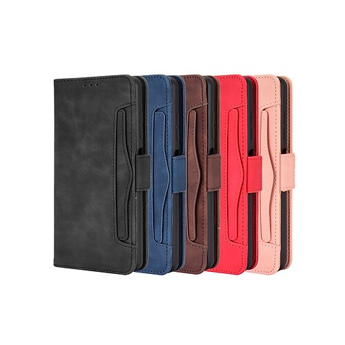 

telefono Custodia Per Xiaomi Integrale Custodia in pelle Xiaomi Poco X3 NFC Porta-carte di credito Resistente agli urti A calamita Tinta unica pelle sintetica